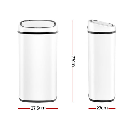 Devanti 68L Sensor Bin White | Auzzi Store