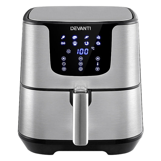 Devanti Air Fryer 7L LCD Fryers Oil Free Oven Airfryer Kitchen Healthy Cooker | Auzzi Store