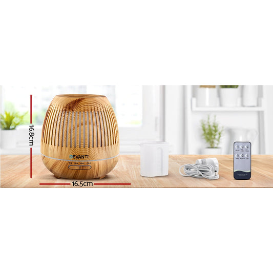 Devanti Aromatherapy Diffuser Aroma Essential Oils Air Humidifier LED Light 400ml | Auzzi Store