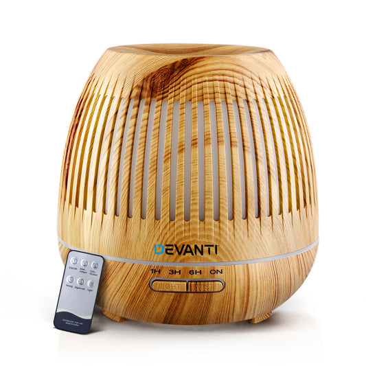 Devanti Aromatherapy Diffuser Aroma Essential Oils Air Humidifier LED Light 400ml | Auzzi Store