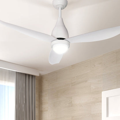 Devanti Ceiling Fan DC Motor LED Light Remote Control Ceiling Fans 52'' White | Auzzi Store