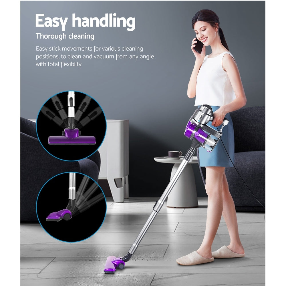 Devanti Corded Handheld Bagless Vacuum Cleaner - Purple and Silver | Auzzi Store