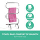 Devanti Electric Heated Towel Rail Rack Rails Freestanding 5 Bars | Auzzi Store
