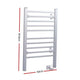 Devanti Electric Heated Towel Rail Rails Warmer Rack Aluminium 10 Bars | Auzzi Store