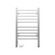 Devanti Electric Heated Towel Rail Rails Warmer Rack Aluminium 10 Bars | Auzzi Store