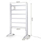 Devanti Electric Heated Towel Rail Rails Warmer Rack Aluminium 6 Bars | Auzzi Store