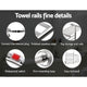 Devanti Electric Heated Towel Rail Warmer Heater Rails Rack Wall Mounted 14 Bar | Auzzi Store