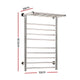 Devanti Electric Heated Towel Rail Warmer Heater Rails Rack Wall Mounted 14 Bar | Auzzi Store