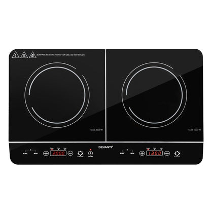 Devanti Electric Induction Cooktop 60cm Portable Kitchen Ceramic Glass Cooker | Auzzi Store