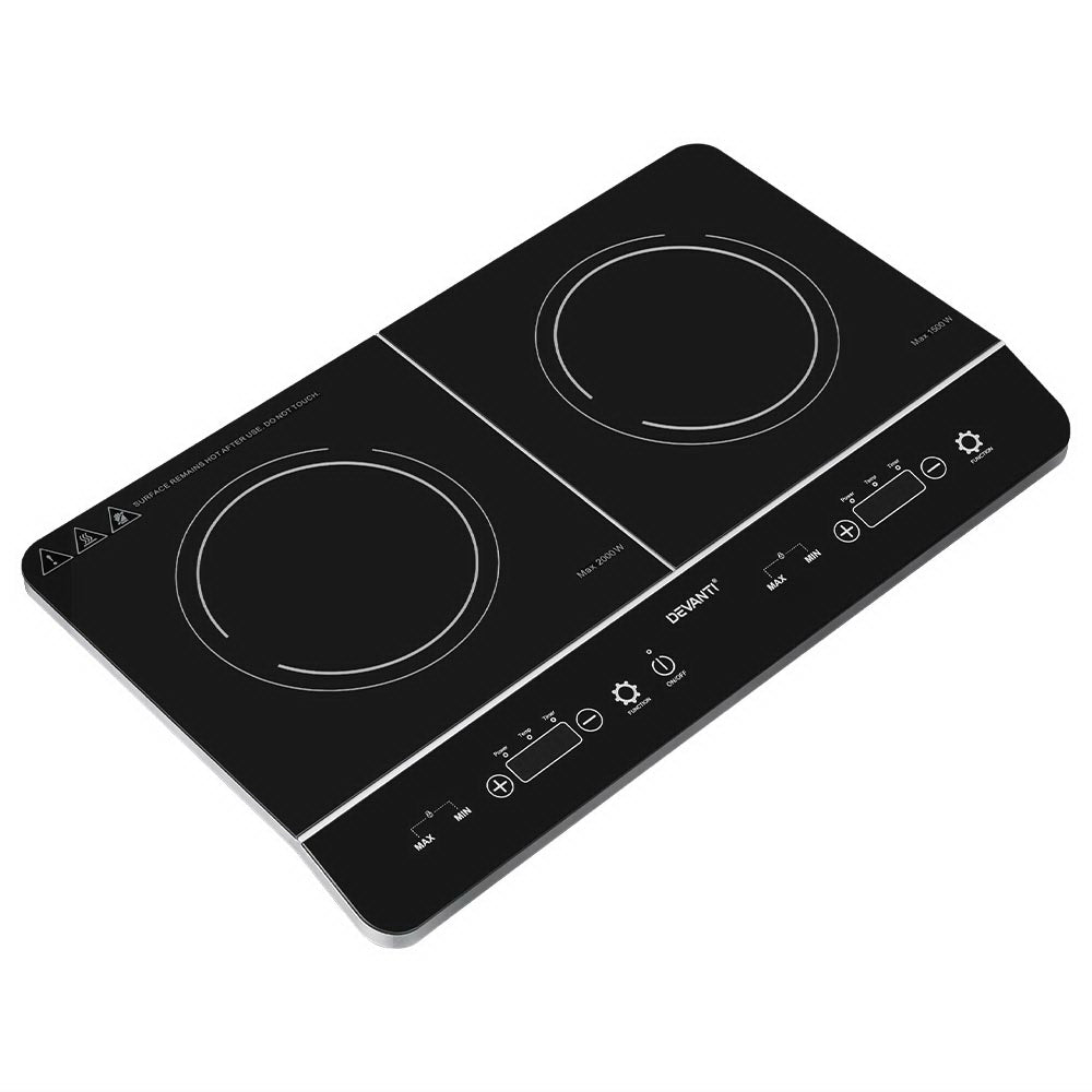 Devanti Electric Induction Cooktop 60cm Portable Kitchen Ceramic Glass Cooker | Auzzi Store