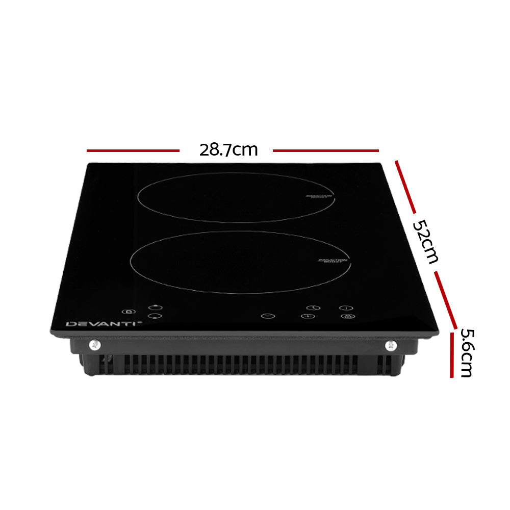 Devanti Induction Cooktop 30cm Electric Stove Ceramic Cook Top Kitchen Cooker | Auzzi Store