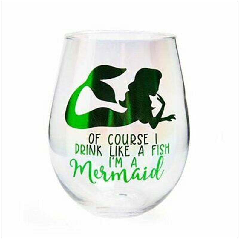 Drink Like A Mermaid Stemless Glass | Auzzi Store