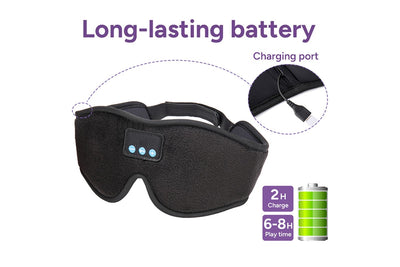 Bluetooth Sleep Mask with Built-In Headphones
