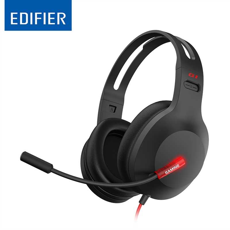 EDIFIER G1 USB Professional Gaming Headset with Microphone - Noise Cancelling Microphone, LED lights - Ideal for PUBG, PS4, PC | Auzzi Store