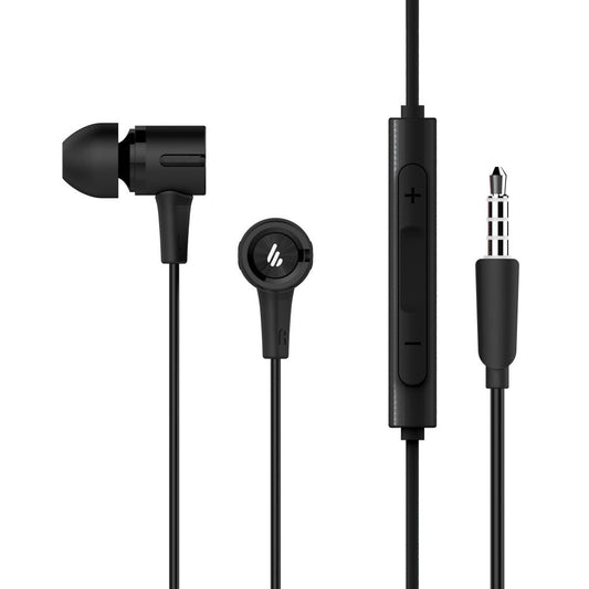 EDIFIER P205 Earbuds with Remote and Microphone - 8mm Dynamic Drivers, Omni-directional, 3 button In-line Control, Compact, Earphone | Auzzi Store
