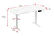 Ergolux Electric Dual Motor Standing Desk 140 x 70cm (White)
