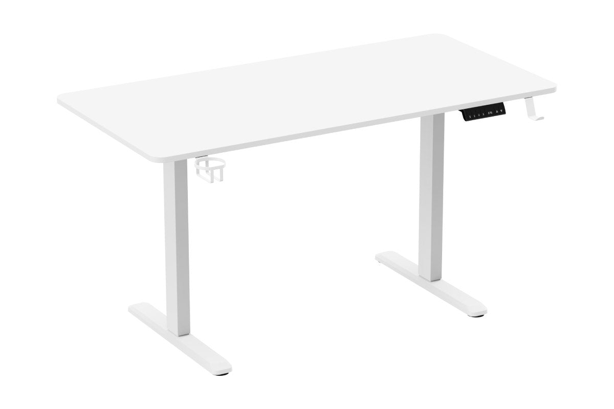 Ergolux Electric Dual Motor Standing Desk 140 x 70cm (White)