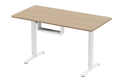 Ergolux Electric Standing Desk 140 x 70cm (Oak/White)
