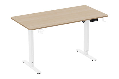 Ergolux Electric Standing Desk 140 x 70cm (Oak/White)
