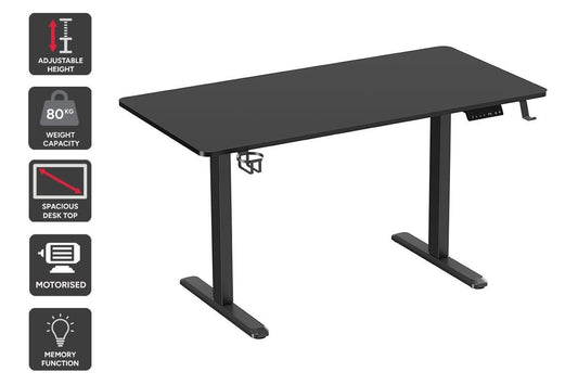 Ergolux Electric Standing Desk 140 x 70cm (Black/Black)