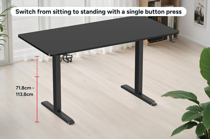 Ergolux Electric Standing Desk 140 x 70cm (Black/Black)
