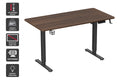 Ergolux Electric Standing Desk 140 x 70cm - Walnut/Black