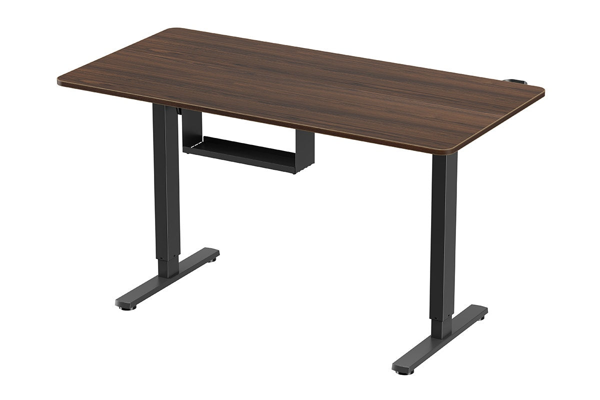 Ergolux Electric Standing Desk 140 x 70cm (Walnut/Black)