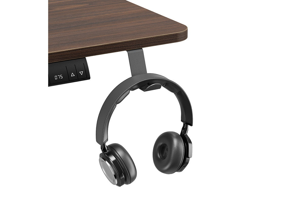 Ergolux Electric Standing Desk 140 x 70cm (Walnut/Black)
