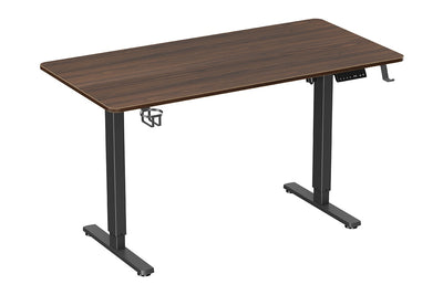 Ergolux Electric Standing Desk 140 x 70cm - Walnut/Black