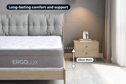 Ergolux Comfort Essential Pocket Spring Mattress (King Single)