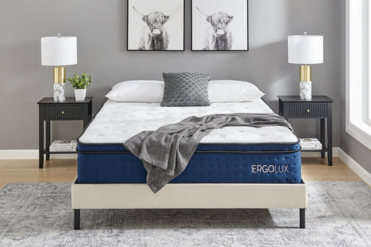 Ergolux 34cm Pocket Spring Cool Gel Memory Foam Mattress (Double)