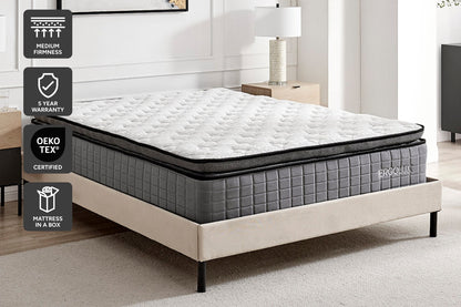 Ergolux Luxe Bamboo Pocket Spring Mattress King