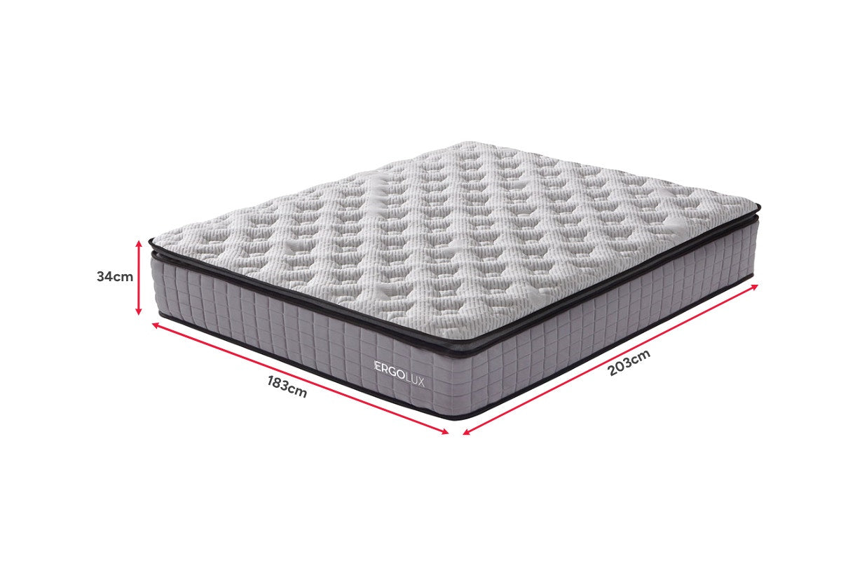 Ergolux 34cm Bamboo Euro Top Mattress (King)