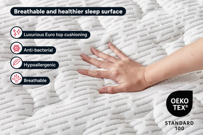 Ergolux Luxe Bamboo Pocket Spring Mattress King