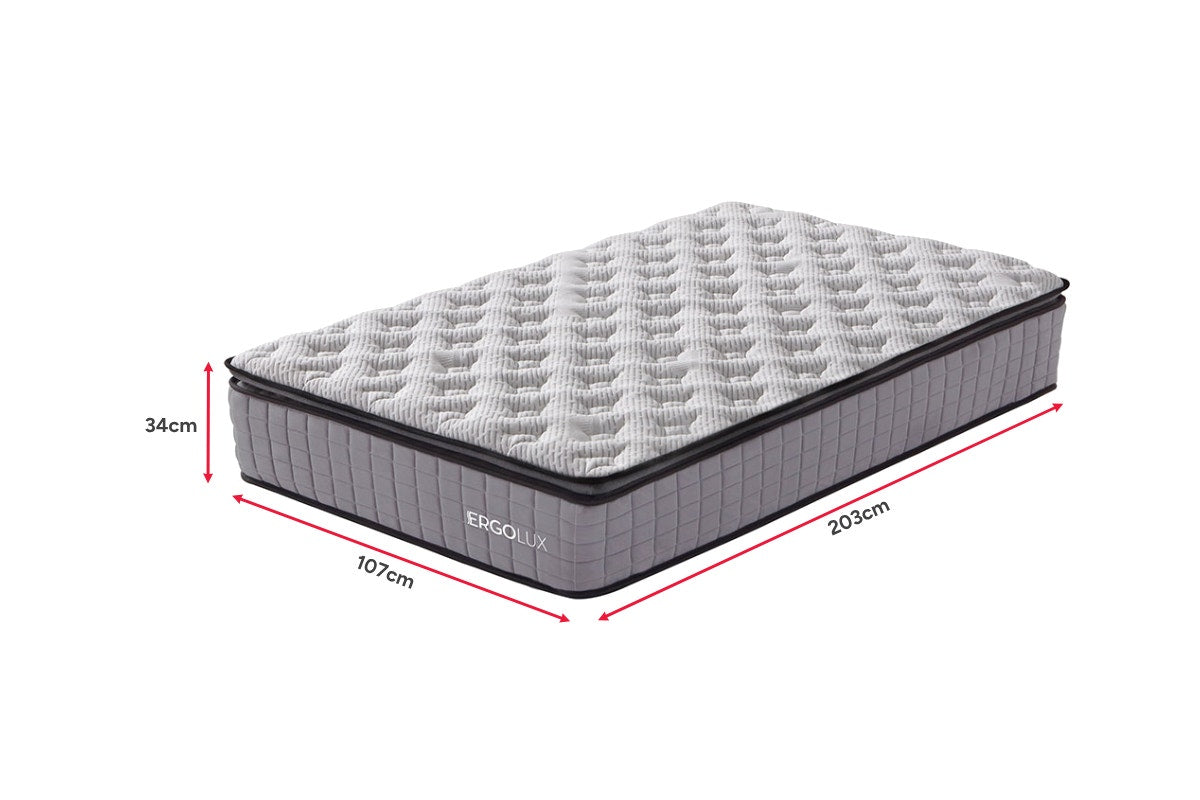 Ergolux 34cm Bamboo Euro Top Mattress (King Single)