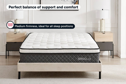 Ergolux Luxe Pocket Spring Mattress King