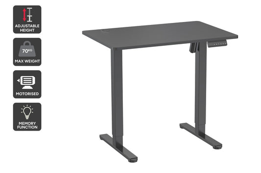Ergolux Electric Standing Desk 90 x 60cm (Black/Black)