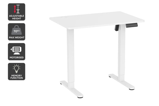 Ergolux Electric Standing Desk 90 x 60cm (White/White)