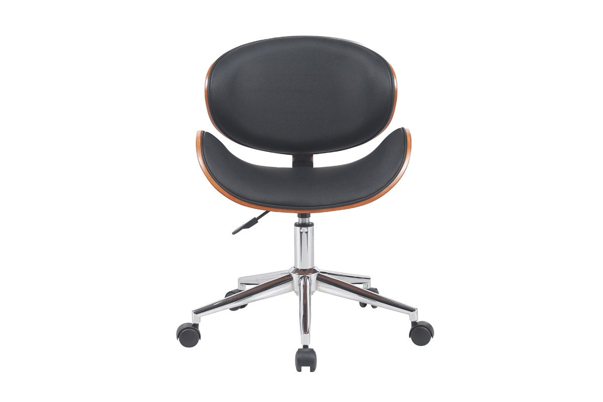 Ergolux Bentwood Office Chair (Black/Walnut)