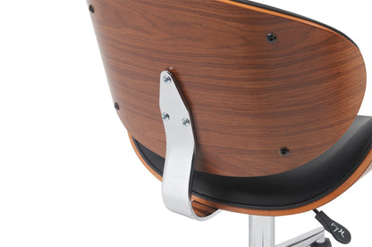 Ergolux Bentwood Office Chair (Black/Walnut)