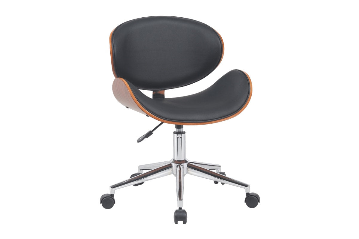 Ergolux Bentwood Office Chair (Black/Walnut)
