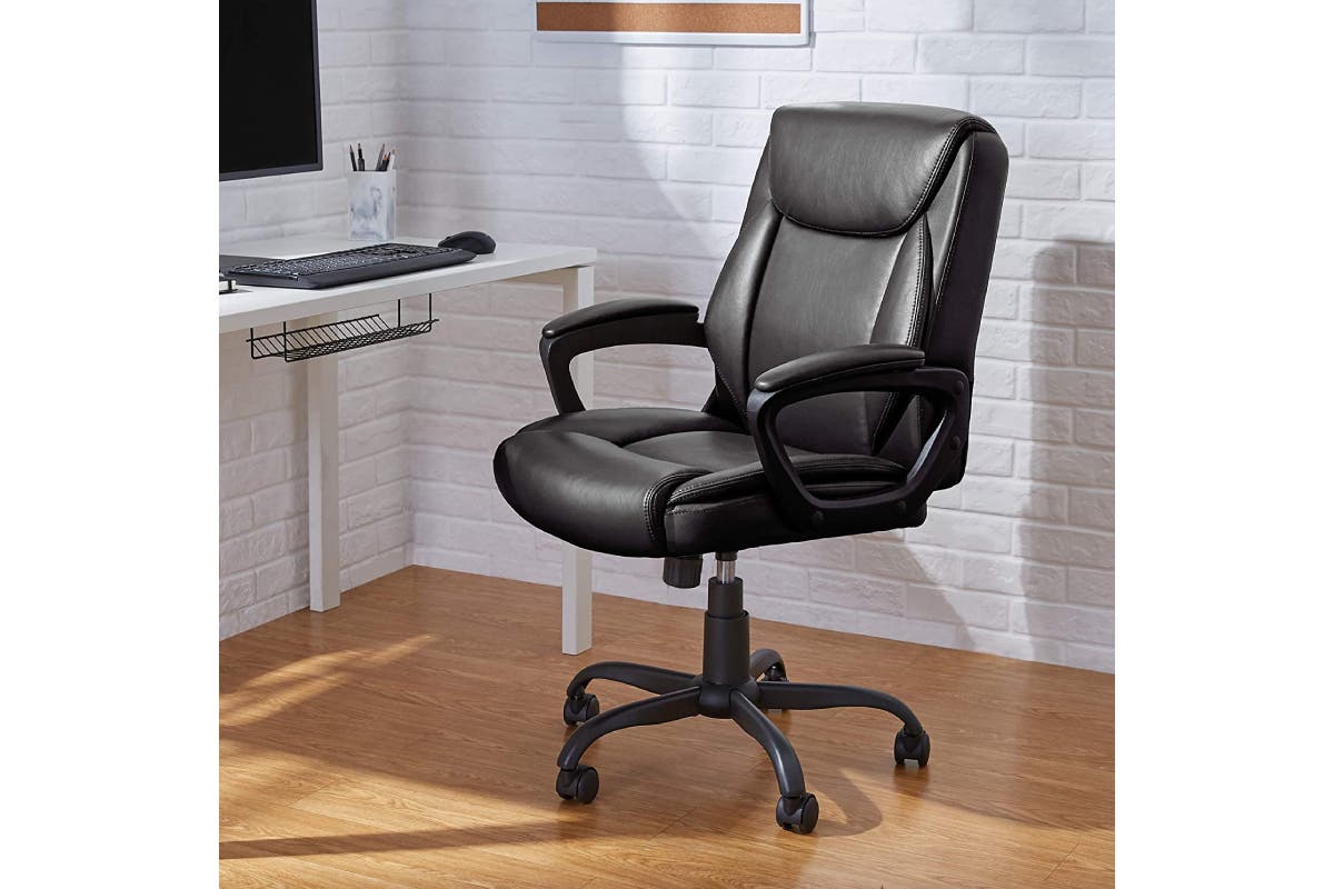 Ergolux Boston PU Padded Mid Back Office Chair