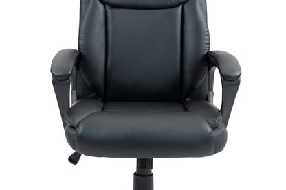 Ergolux Boston Padded Mid Back Office Chair (Black)