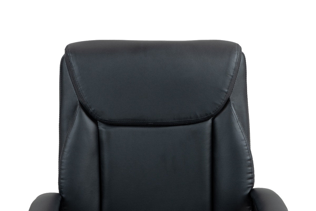 Ergolux Boston Padded Mid Back Office Chair (Black)