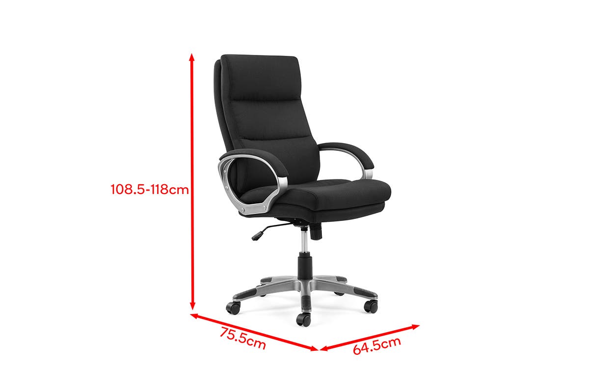 Ergolux Brooklyn Office Chair (Black)