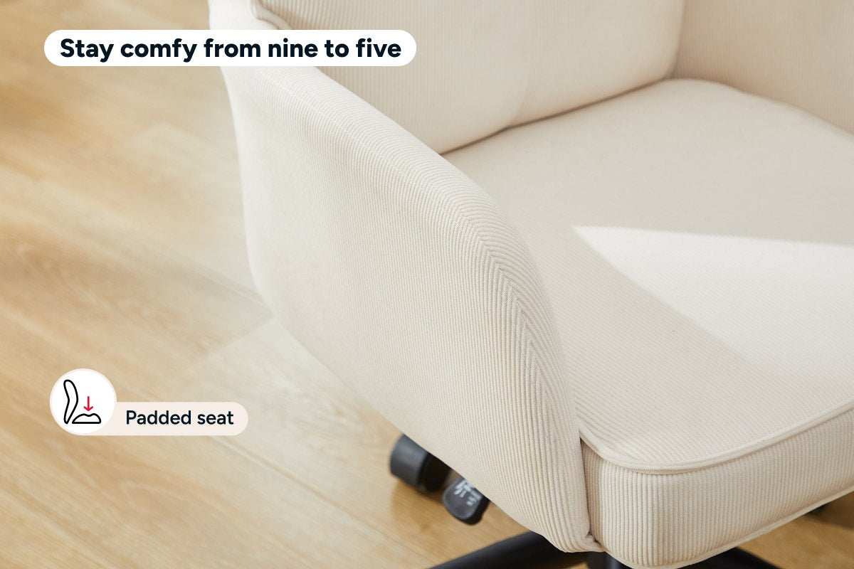 Ergolux Betty Fabric Office Chair (Beige/Black)