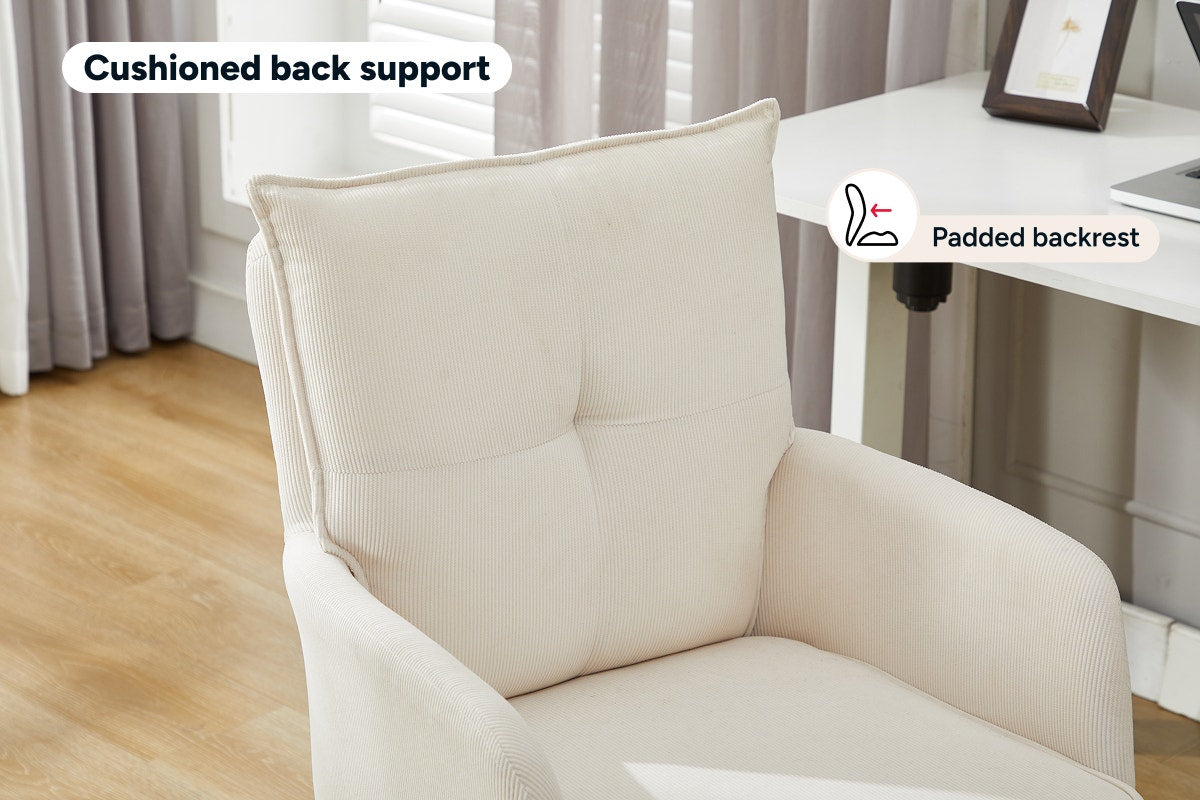 Ergolux Betty Fabric Office Chair (Beige/Black)