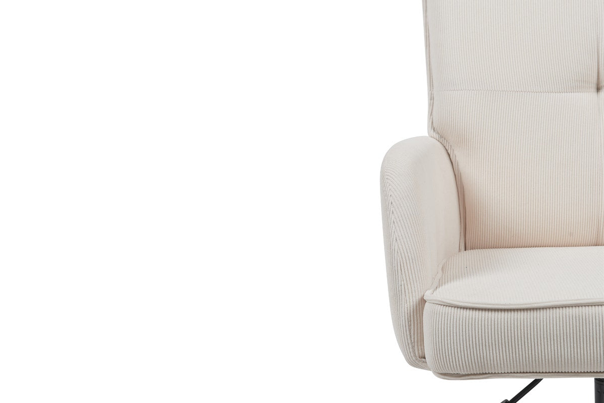 Ergolux Betty Fabric Office Chair (Beige/Black)