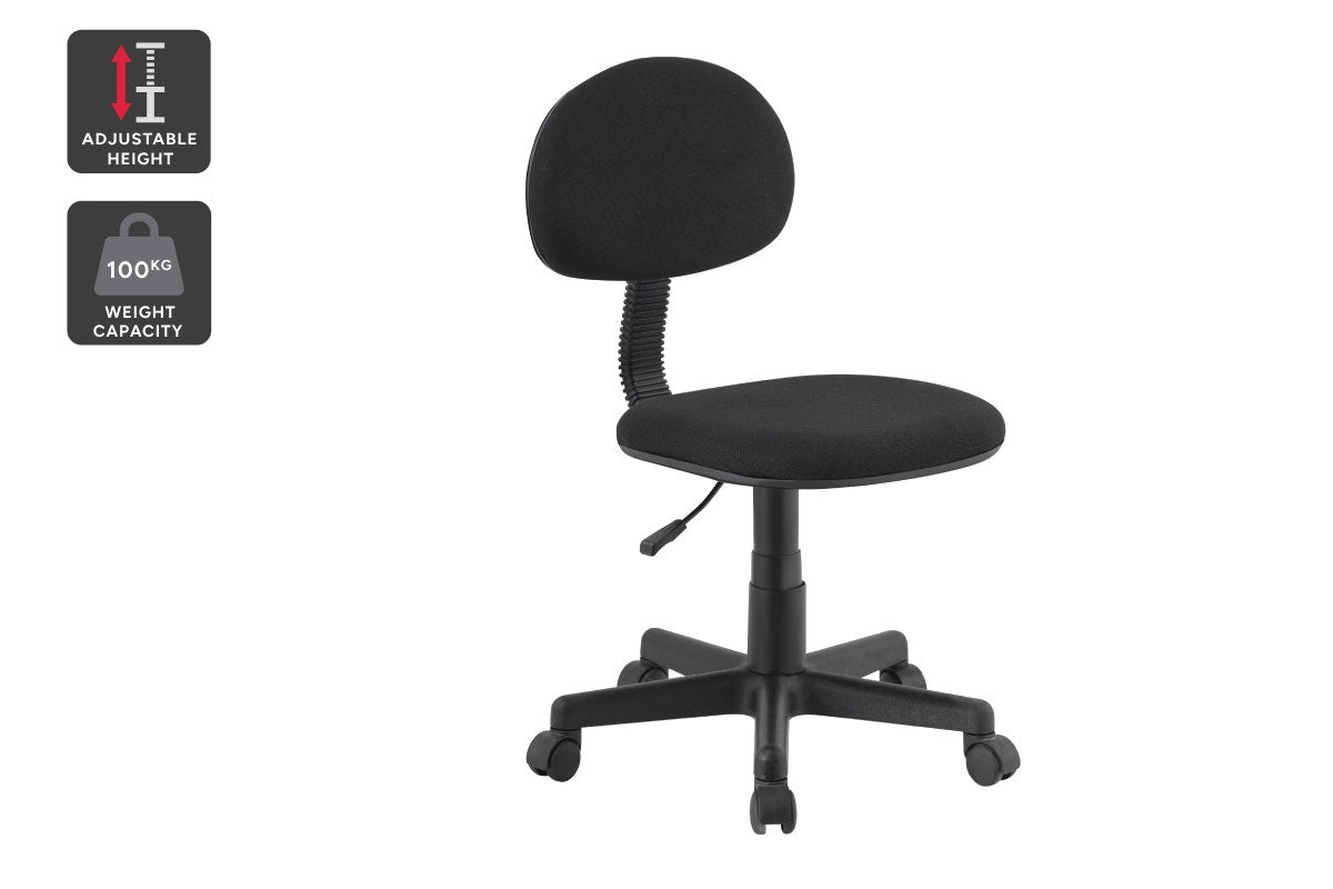 Ergolux Davey Desk Chair  - Black)