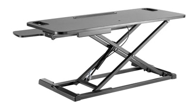 Ergolux Pro Height Adjustable Sit Stand Desk Riser 95cm - Black